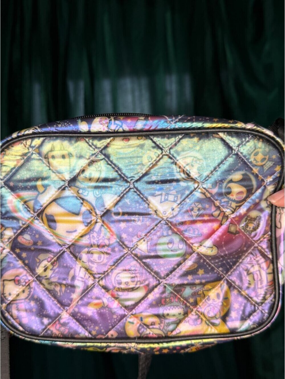 tokidoki for Hello Kitty Iridescent Quilted Crossbody Bag